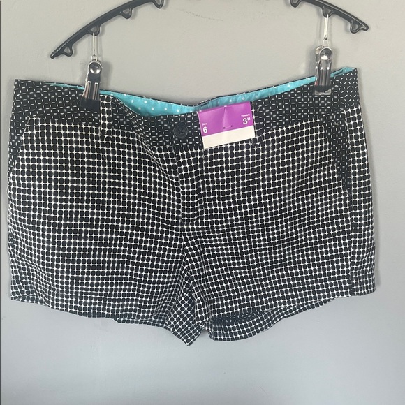 Merona Black and White Polka Dot Women's Shorts Size 6 - Picture 1 of 6